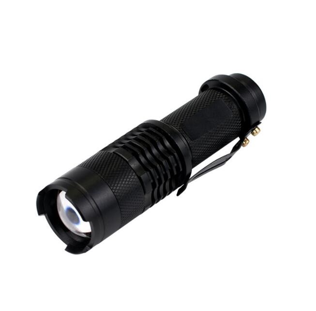 

high power Flash Light torch 7W 300LM Q5 LED Camping Flashlight Torch Adjustable Focus Zoom waterproof flashlights mini Lamp lights