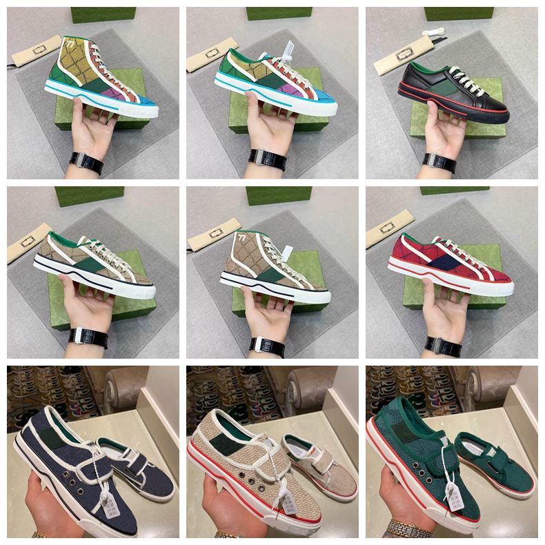 Shoes Tennis 1977 Luxurys Designers Sneaker Men Women Canvas Shoe Sneakers Washed Jacquard Eenim Rubber Sole