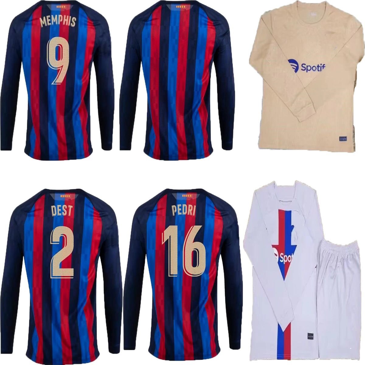 Long sleeve 2022 2023 LEWANDOWSKI soccer jerseys 22 23 ANSU FATI BARCELONAS PEDRI GAVI FERRAN RAPHINHA F. DE JONG DEST DEMBELE Camisetas football shirt men kit FIF, 22/233
Long sleeve 2022 2023 LEWANDOWSKI soccer jerseys 22 23 ANSU FATI BARCELONAS PEDRI GAVI FERRAN RAPHINHA F. DE JONG DEST DEMBELE Camisetas football shirt men kit FIF, 22/233