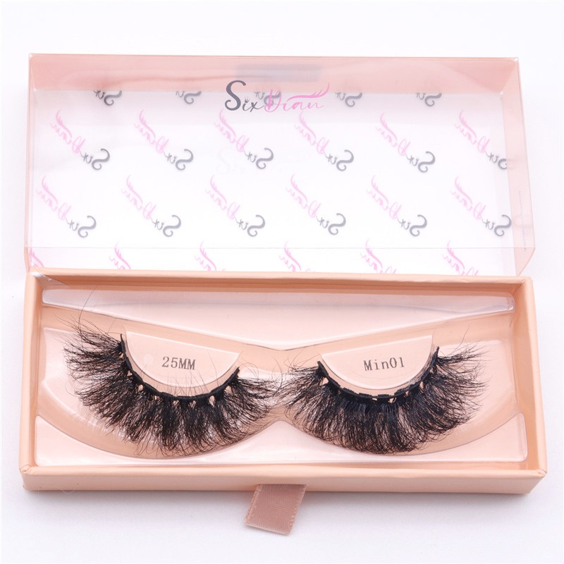 25mm D Curl False Eyelash Extension Faux Mink Lashes Long Dramatic Fluffy Thick Lash Handmade Eye Makeup Pestanas Postizas Rizadas D Falsche Wimpern M