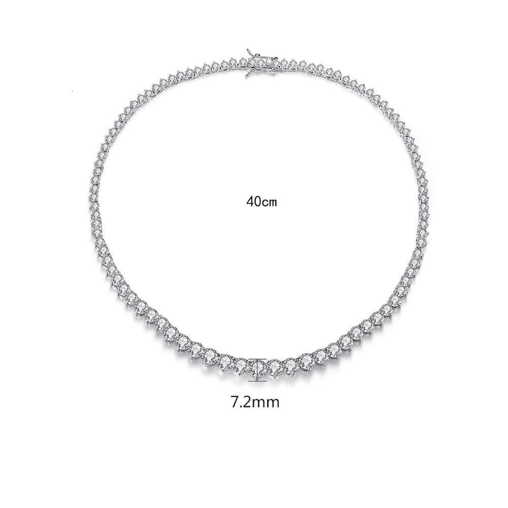 Chokers Trendy Lovers Necklace Lab Diamond Cz Stone White Gold Filled chorker Pendant Necklaces for Women Bridal Party Wedding jewelry 221123