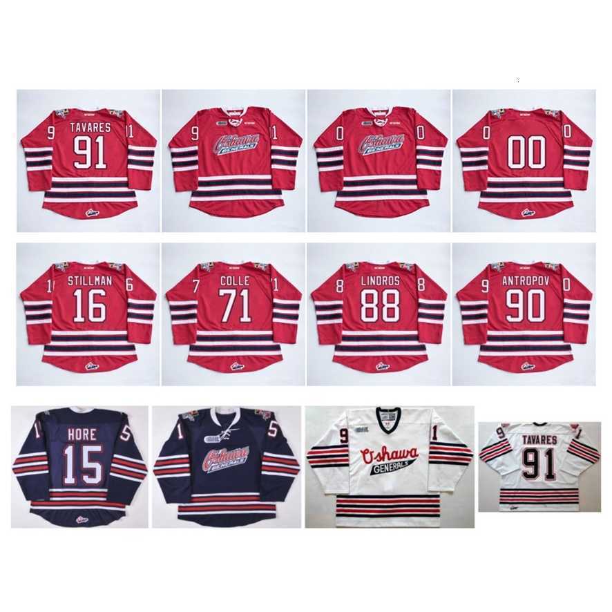 I888 OHL Oshawa Generals Jersey 91 John Tavares 2 Bobby Orr 15 Matt Hore 88 Eric Lindros 4 Michael Del Zotto Red Blue White Hockey Jerseys
I888 OHL Oshawa Generals Jersey 91 John Tavares 2 Bobby Orr 15 Matt Hore 88 Eric Lindros 4 Michael Del Zotto Red Blue White Hockey Jerseys