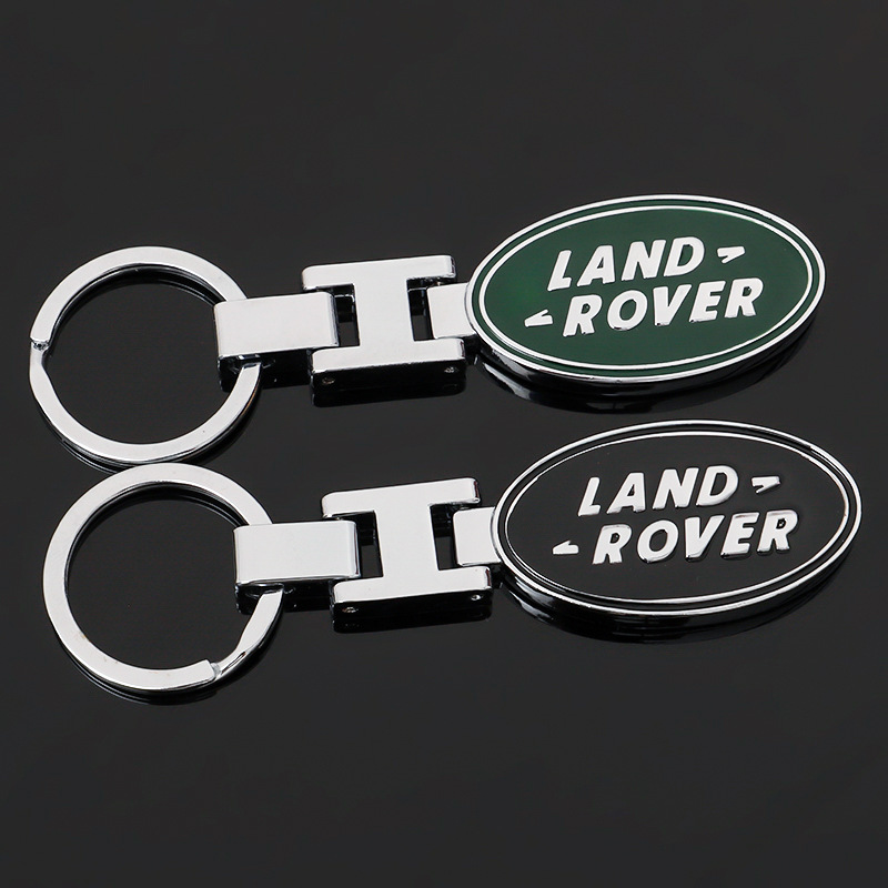 3D Metal Zinc Alloy Car Logo Key Ring Keychain Accessories For Land Rover Freelander L2 LF Range Rover Evoque 3 4 Discovery L319 L462 Velar