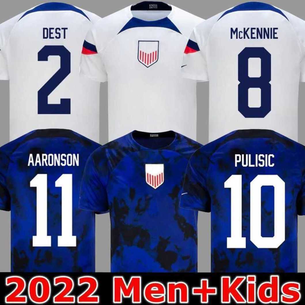 PULISIC DEST MCKENNIE world cup Soccer Jerseys 2022 AARONSON MUSAH usAS MORGAN LLOYD America Football Shirt United States LLETGET MEN women KIDS SETS KITS, World 2022 away+patch1
PULISIC DEST MCKENNIE world cup Soccer Jerseys 2022 AARONSON MUSAH usAS MORGAN LLOYD America Football Shirt United States LLETGET MEN women KIDS SETS KITS, World 2022 away+patch1
