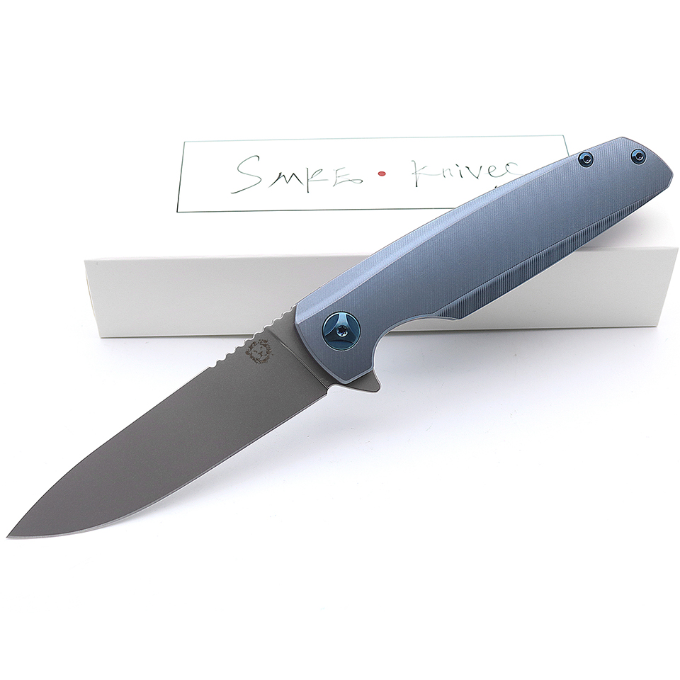 Smke Knives Specter Flipper Folding Knife M390 Blade Blue Anodized Titanium Handle Tactical Survival Pocket Knives Outdoor Camping Tools
Smke Knives Specter Flipper Folding Knife M390 Blade Blue Anodized Titanium Handle Tactical Survival Pocket Knives Outdoor Camping Tools