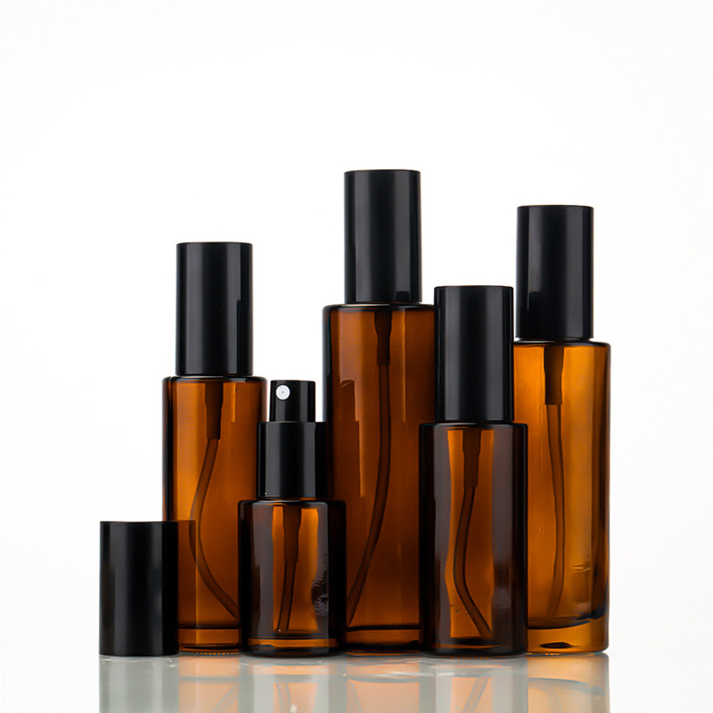 Amber Glass Pump Bottles Flat Shoulder Refillable Spray Bottle for Serum Essential Oil Perfume Lotion 30ml 50ml 80ml 100ml
Amber Glass Pump Bottles Flat Shoulder Refillable Spray Bottle for Serum Essential Oil Perfume Lotion 30ml 50ml 80ml 100ml