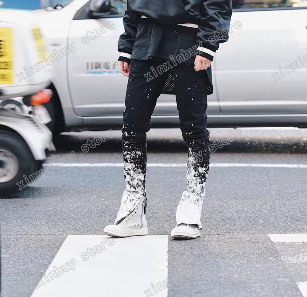 xinxinbuy Men Designer Pant cotton Jacquard Splash ink letter zipper Streetwear Women red black Apricot S-2XL, Multi
xinxinbuy Men Designer Pant cotton Jacquard Splash ink letter zipper Streetwear Women red black Apricot S-2XL, Multi