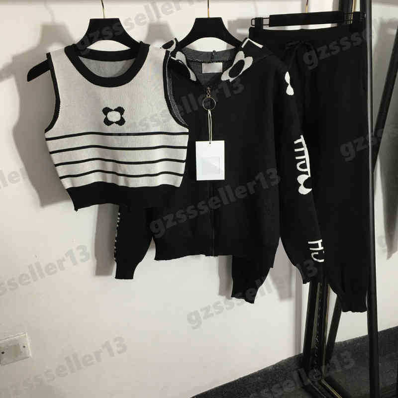 Womens Outfit Knitted Tracksuits Designer CNL Three Piece Sets 2022AW Lettering Long Sleeve Hooded Zip Cardigan Jacket Suit, 13
Womens Outfit Knitted Tracksuits Designer CNL Three Piece Sets 2022AW Lettering Long Sleeve Hooded Zip Cardigan Jacket Suit, 13