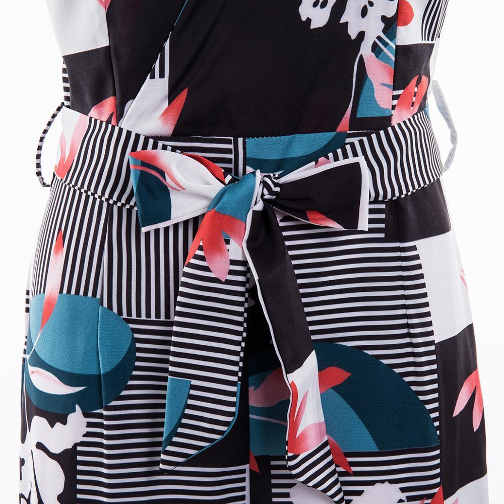 Women's Jumpsuits Rompers Women Boho Romper Floral Casual Summer Jumpsuit Bodysuit Sleeveless Loose Long Pants Trousers Holiday Beach Female Over