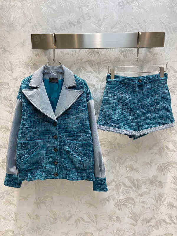 Two Piece Women Sets Luxury Designer Tracksuits CNL Tweed And Denim Jacket Shorts Fashion Brand Womens Clothing
Two Piece Women Sets Luxury Designer Tracksuits CNL Tweed And Denim Jacket Shorts Fashion Brand Womens Clothing