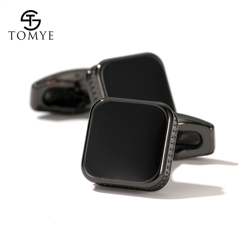 Cuff Links Cufflinks for Men TOMYE XK20S056 High Quality Fashion Square Metal Shirt Cuff Links for Gifts