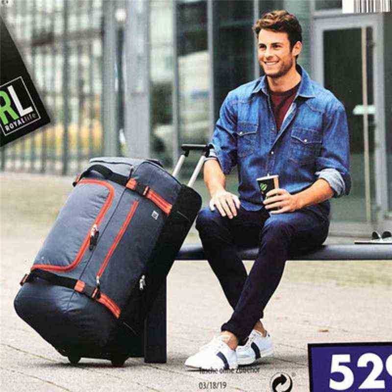 High quality for long tripsLarge volume inch Oxford rolling luggage bag foreign foldable trolley case J220707