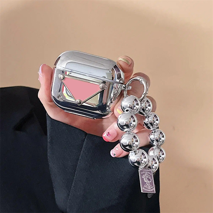 Luxury Designers Metal Earphone Case Cushions Fashion Brand Earphone Protective Case For Airpods 2 3 AirPodspro 2022