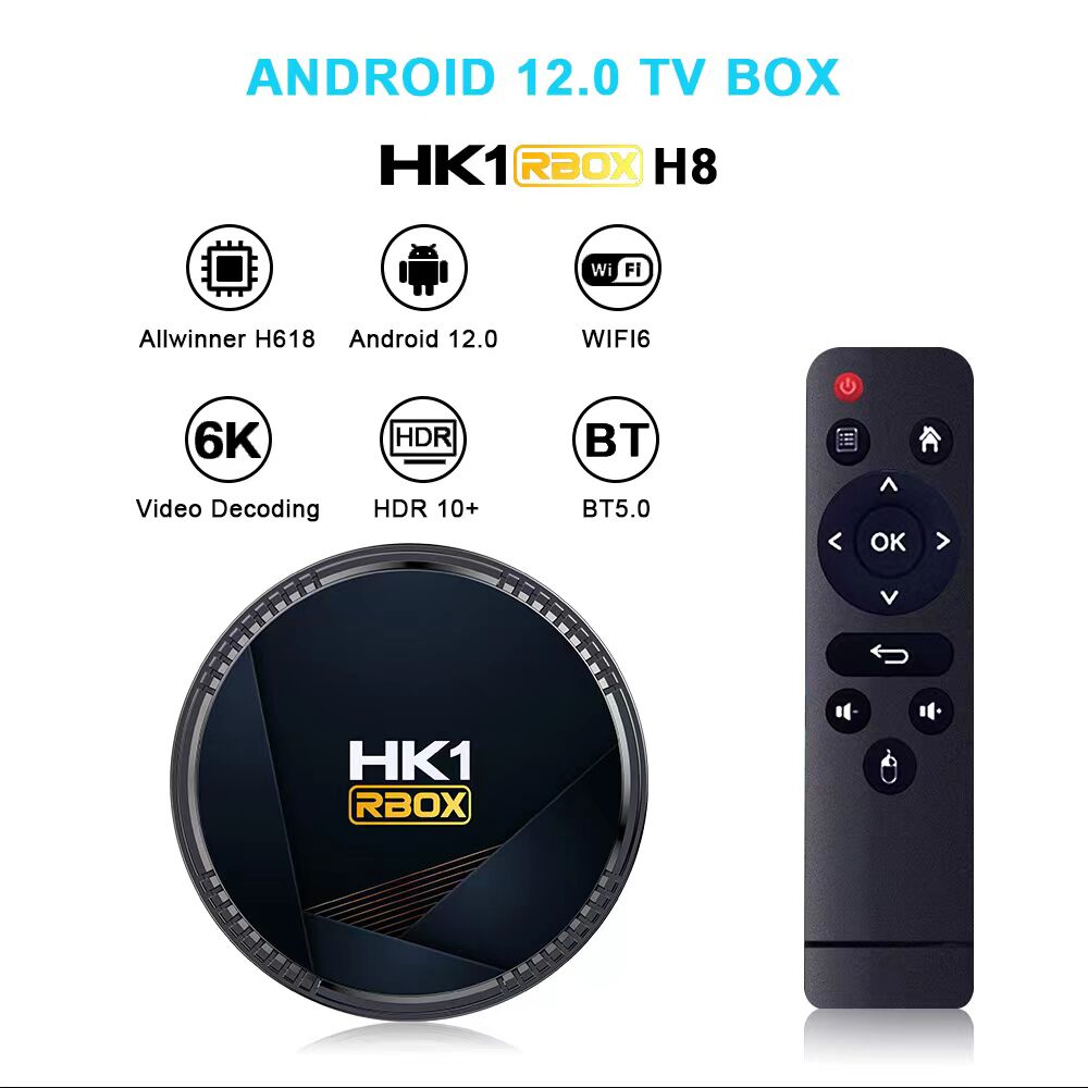 Android 12 TV Box Allwinner H618 QuadCore 5G WIFI6 Smartbox 4GB64GB Set Top Box Support HDR10 HK1 H8 Media Player 128G
Android 12 TV Box Allwinner H618 QuadCore 5G WIFI6 Smartbox 4GB64GB Set Top Box Support HDR10 HK1 H8 Media Player 128G