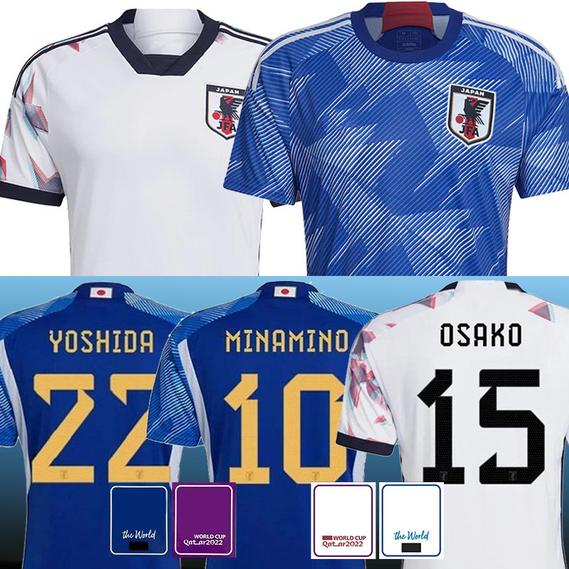 22 23 Japan Would cup Soccer Jerseys MINAMINO NAGATOMO HARAGUCHI YOSHIDA TSUBASA ATOM HONDA OSAKO Home Away Football Shirts, Men-(ri ben )
22 23 Japan Would cup Soccer Jerseys MINAMINO NAGATOMO HARAGUCHI YOSHIDA TSUBASA ATOM HONDA OSAKO Home Away Football Shirts, Men-(ri ben )