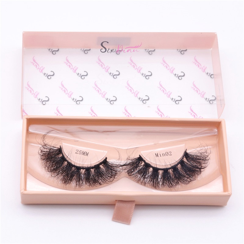25mm D Curl False Eyelash Extension Faux Mink Lashes Long Dramatic Fluffy Thick Lash Handmade Eye Makeup Pestanas Postizas Rizadas D Falsche Wimpern M