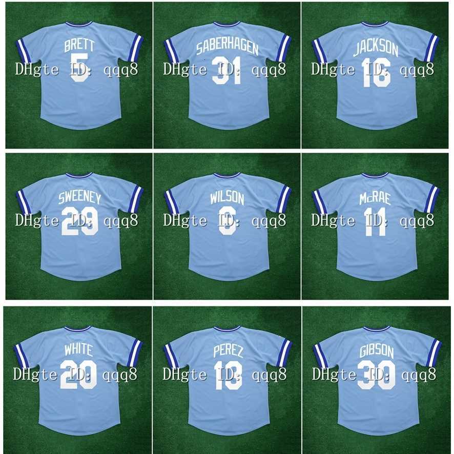 College Baseball Wears Vintage 1985 George Brett Baseball Jerseys 16 Bo Jackson 31 Bret Saberhagen 29 Mike Sweeney 6 Willie Wilson 11 Hal McRae Frank White, As pic
College Baseball Wears Vintage 1985 George Brett Baseball Jerseys 16 Bo Jackson 31 Bret Saberhagen 29 Mike Sweeney 6 Willie Wilson 11 Hal McRae Frank White, As pic