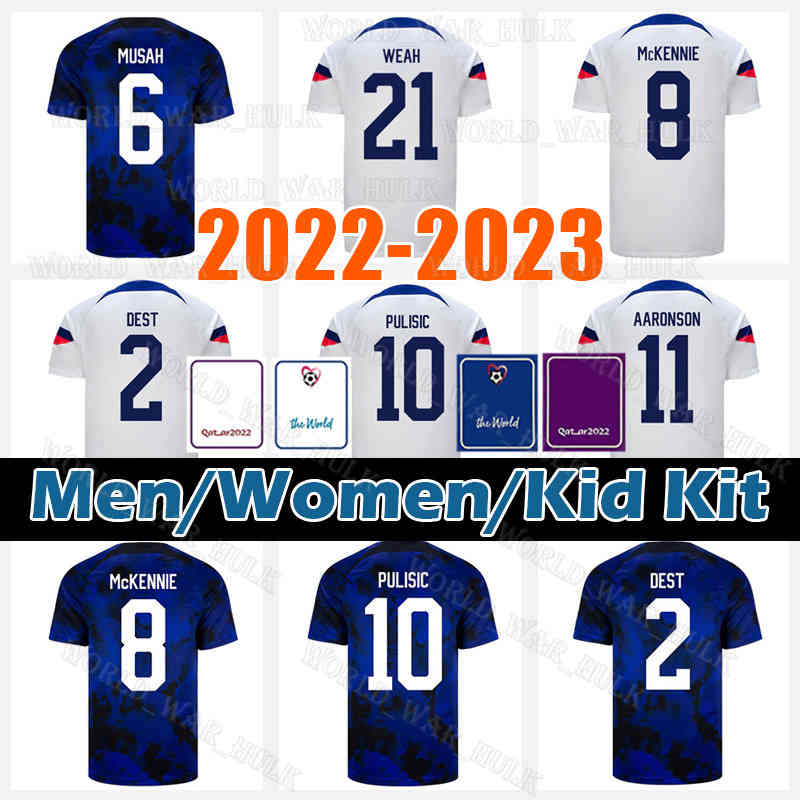 8 MCKENNIE 10 PULISIC Soccer Jersey ERTZ ALTIDORE PRESS WOOD MORGAN LLOYD America Football Shirt United States Camisetas USA ZIMMERMAN ROLDAN USMNT LLETGET Uniform, Kid kit 2022 jersey(mei guo dui)+patch
8 MCKENNIE 10 PULISIC Soccer Jersey ERTZ ALTIDORE PRESS WOOD MORGAN LLOYD America Football Shirt United States Camisetas USA ZIMMERMAN ROLDAN USMNT LLETGET Uniform, Kid kit 2022 jersey(mei guo dui)+patch
