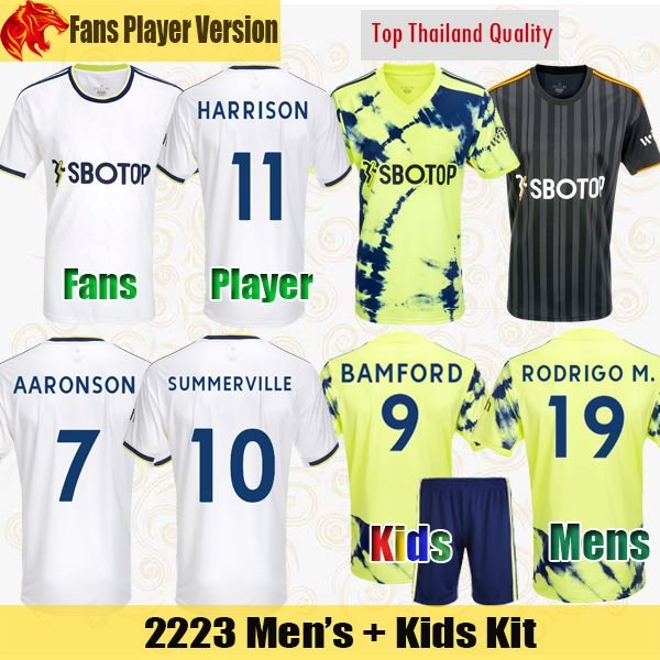 22 23 Leeds Soccer Jerseys BAMFORD United JAMES 2022 2023 Fans Player Version LLORENTE R. ADAMS AARONSON HARRISON Football Shirt RODRIGO M Mens Jersey Kids Kit FIF, Kids 2223 away
22 23 Leeds Soccer Jerseys BAMFORD United JAMES 2022 2023 Fans Player Version LLORENTE R. ADAMS AARONSON HARRISON Football Shirt RODRIGO M Mens Jersey Kids Kit FIF, Kids 2223 away