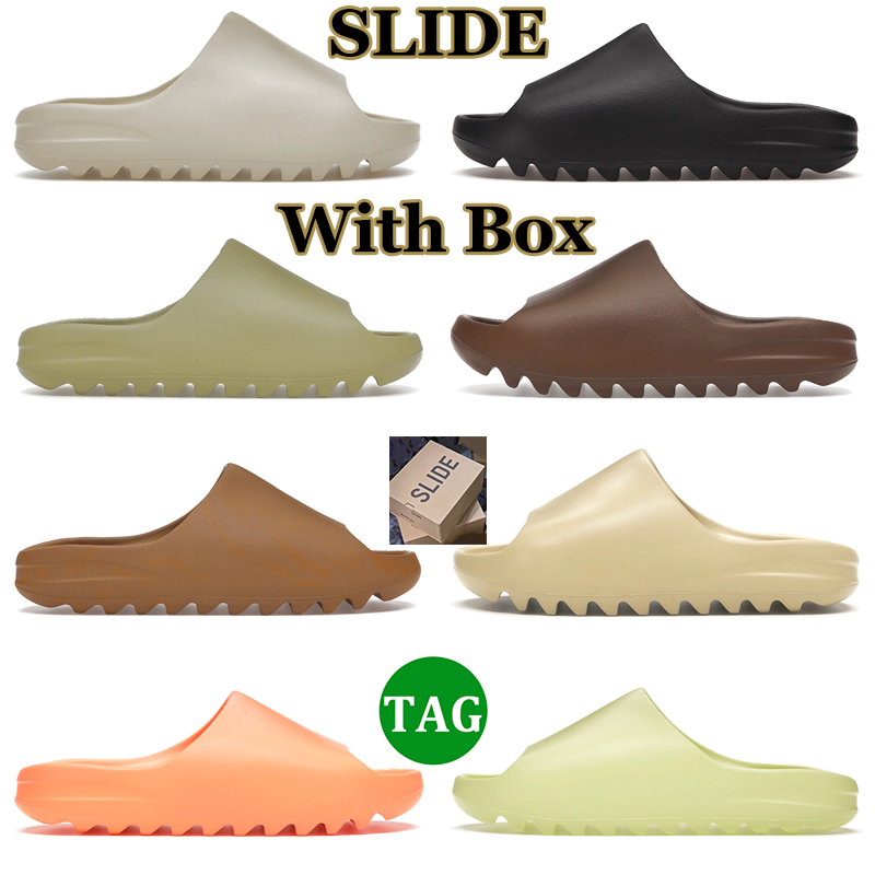 Designer Slide Slippers Sandals Men Women Slides Bone Onyx Resin Flax Pure Desert Sand Glow Green Mens Outdoor Slider Trainers With Box
Designer Slide Slippers Sandals Men Women Slides Bone Onyx Resin Flax Pure Desert Sand Glow Green Mens Outdoor Slider Trainers With Box