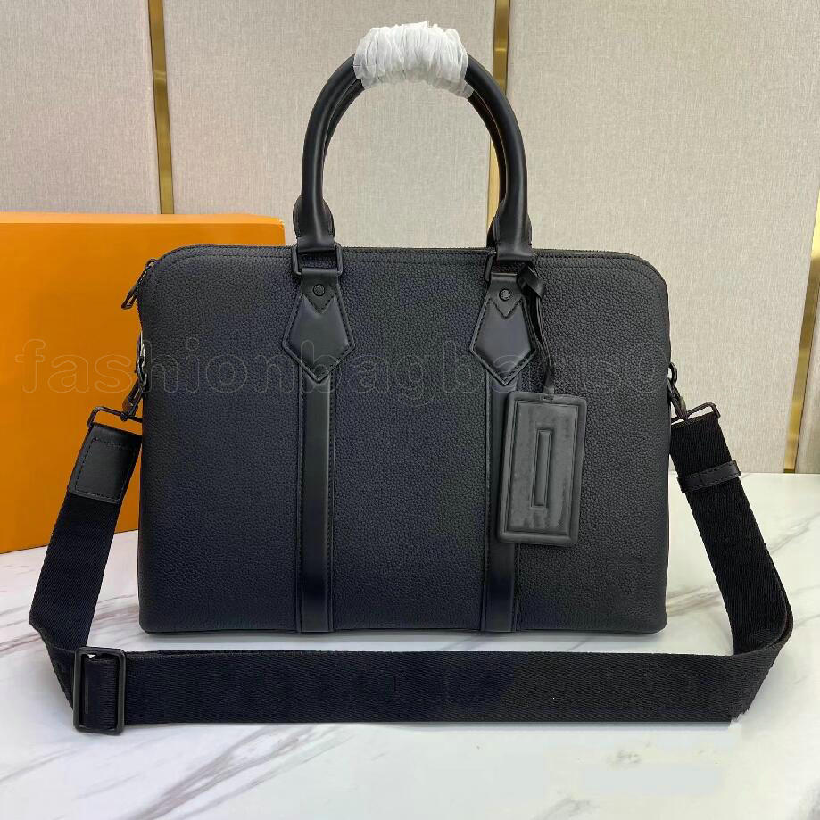 Takeoff Briefcase Business Bag Aerogram Grained Leather Mens Handbag With Jacquard Strap Designers Shoulder Bag M59159
Takeoff Briefcase Business Bag Aerogram Grained Leather Mens Handbag With Jacquard Strap Designers Shoulder Bag M59159