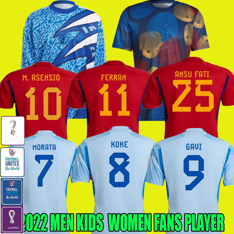 2022 spain soccer jerseys Espana PEDRI FERRAN RODRIGO MORATA GAVI football shirt ANSU FATI KOKE ASENSIO M. LLORENTE SERGIO men and kids kits goalkeeper women pre match, Adultaway
2022 spain soccer jerseys Espana PEDRI FERRAN RODRIGO MORATA GAVI football shirt ANSU FATI KOKE ASENSIO M. LLORENTE SERGIO men and kids kits goalkeeper women pre match, Adultaway