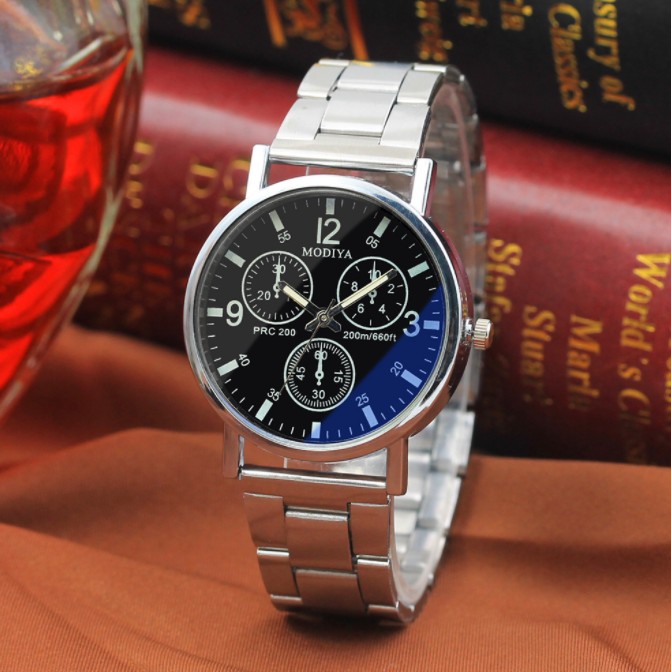 Fashion Alloy Wristwatch Simple Men Analog Quartz Watches Six Pin Cool Casual Outdoor Unisex Business Watch, Silver with black
Fashion Alloy Wristwatch Simple Men Analog Quartz Watches Six Pin Cool Casual Outdoor Unisex Business Watch, Silver with black