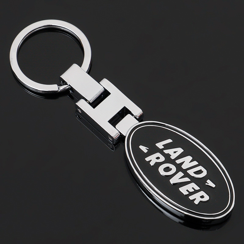 3D Metal Zinc Alloy Car Logo Key Ring Keychain Accessories For Land Rover Freelander L2 LF Range Rover Evoque 3 4 Discovery L319 L462 Velar