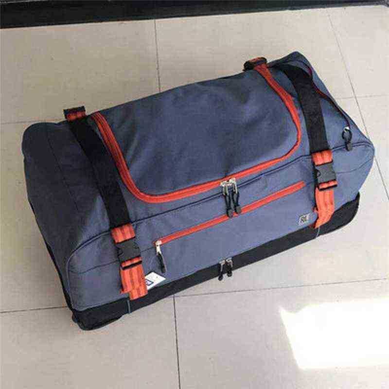 High quality for long tripsLarge volume inch Oxford rolling luggage bag foreign foldable trolley case J220707