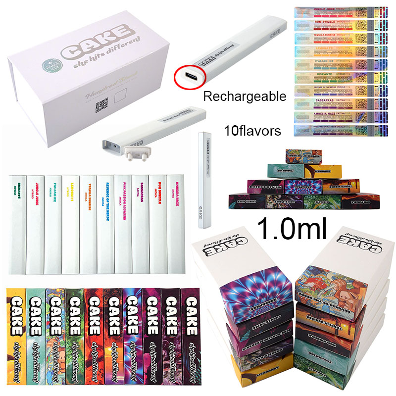 CAKE BAR Disposable Vapes Pen E Cigarette Rechargeable Empty 1.0ML Pods Vaporizer Pod Carts Kits 280mah
CAKE BAR Disposable Vapes Pen E Cigarette Rechargeable Empty 1.0ML Pods Vaporizer Pod Carts Kits 280mah