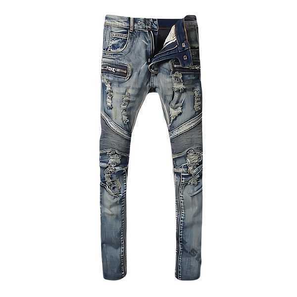 Mens Designer Jeans Distressed Ripped Biker Slim Fit Motorcycle Bikers Denim For Men s Fashion Mans Black Pants pour hommes yf02, 11
Mens Designer Jeans Distressed Ripped Biker Slim Fit Motorcycle Bikers Denim For Men s Fashion Mans Black Pants pour hommes yf02, 11