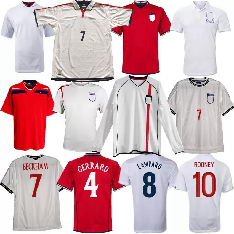 2000 2002 2004 2006 2008 2010 2012 retro soccer jersey national team Gerrard Beckham SHEARER Lampard Rooney EnglAnd Owen Terry classic vintage football shirt, 2002 home+patch
2000 2002 2004 2006 2008 2010 2012 retro soccer jersey national team Gerrard Beckham SHEARER Lampard Rooney EnglAnd Owen Terry classic vintage football shirt, 2002 home+patch