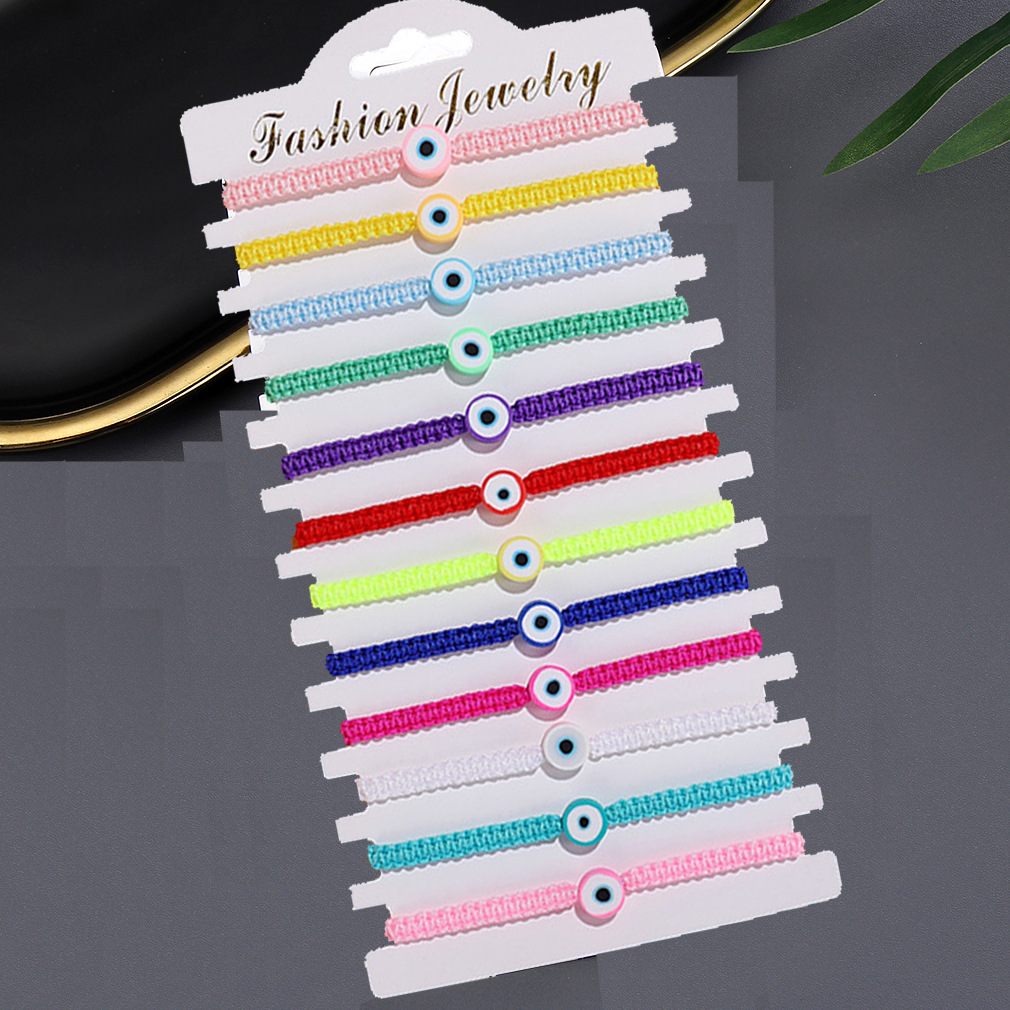 Lucky Blue Evil Eye Bracelet For Women Handmade colourful Black Red Rope Woven Bracelets Woman Men Wholesale Jewelry Friend Gift