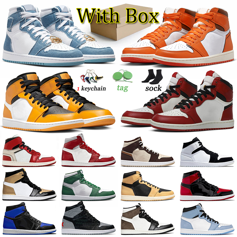 J1 Basketball Shoes Jumpman 1 Men Women Trainers Chicago Lost and Found Starfish 1s Sneakers Offs White Denim High OG Yellow Toe AJ1 Dark Mocha Sports Big Size US 13, 36-46 gold toe
J1 Basketball Shoes Jumpman 1 Men Women Trainers Chicago Lost and Found Starfish 1s Sneakers Offs White Denim High OG Yellow Toe AJ1 Dark Mocha Sports Big Size US 13, 36-46 gold toe