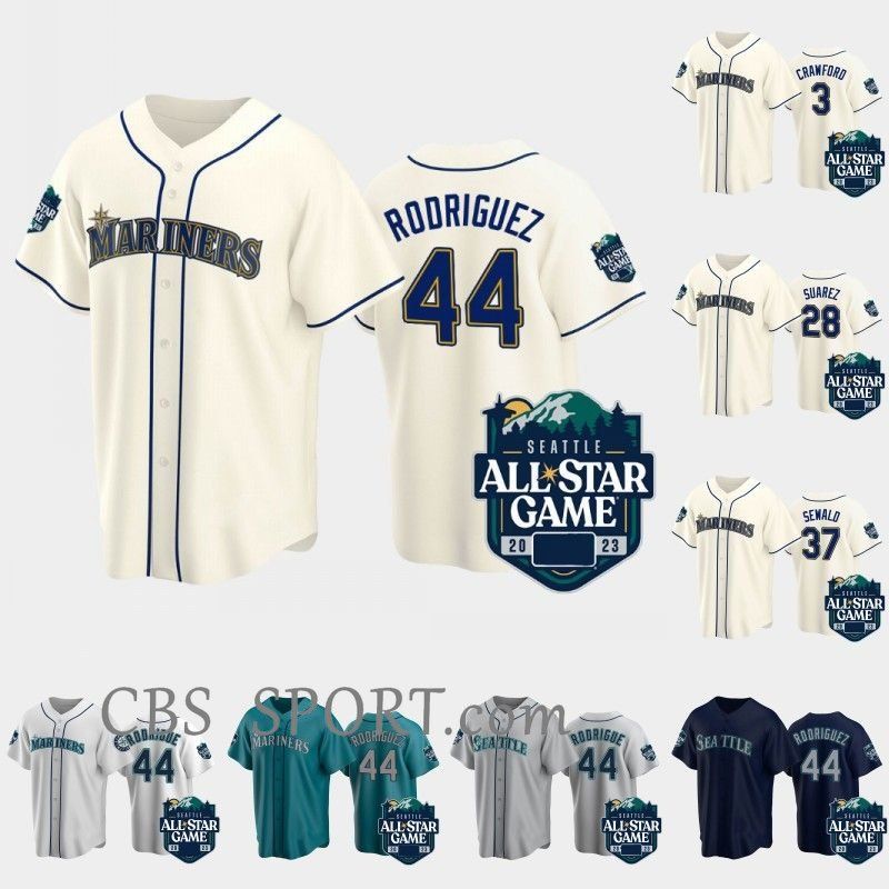 Seattle 44 Julio Rodriguez Mariners 2023 All-Star Game Jersey J.P. Crawford Adam Frazier Jesse Winker Eugenio Suarez Cal Raleigh Paul Sewald, As picture/nk logo
Seattle 44 Julio Rodriguez Mariners 2023 All-Star Game Jersey J.P. Crawford Adam Frazier Jesse Winker Eugenio Suarez Cal Raleigh Paul Sewald, As picture/nk logo