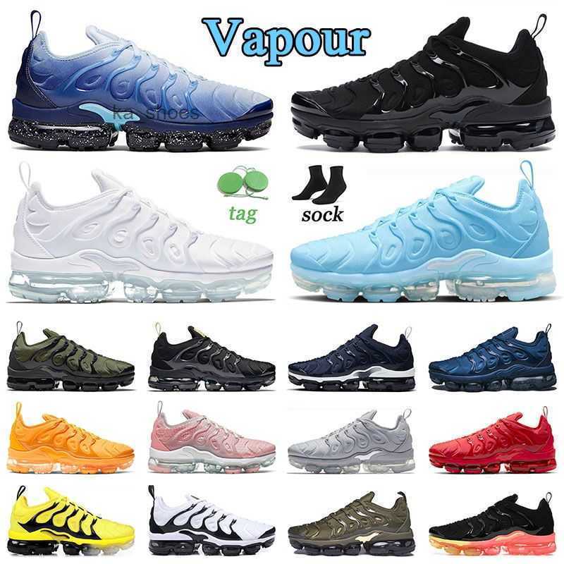 Vapour Maxs University Blue Running Shoes Vapourmax Plus Tn Sneakers For Mens Womens Light Bone Triple White And Black Green Mint Vapores