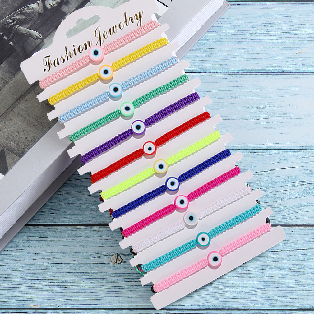 Lucky Blue Evil Eye Bracelet For Women Handmade colourful Black Red Rope Woven Bracelets Woman Men Wholesale Jewelry Friend Gift