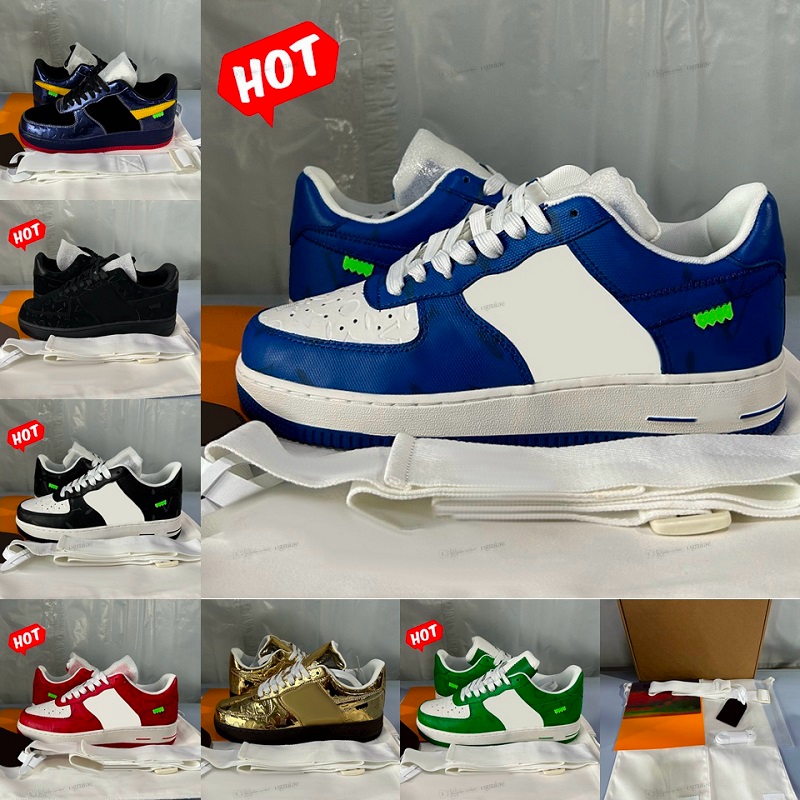 2022 Casual Shoes ones designer fashion 1 Embossed character by virgil abloh sneakers trainers shoe lows 1s High platform Co branding Damier Azur Top Low Lace-Up 36-48
2022 Casual Shoes ones designer fashion 1 Embossed character by virgil abloh sneakers trainers shoe lows 1s High platform Co branding Damier Azur Top Low Lace-Up 36-48
