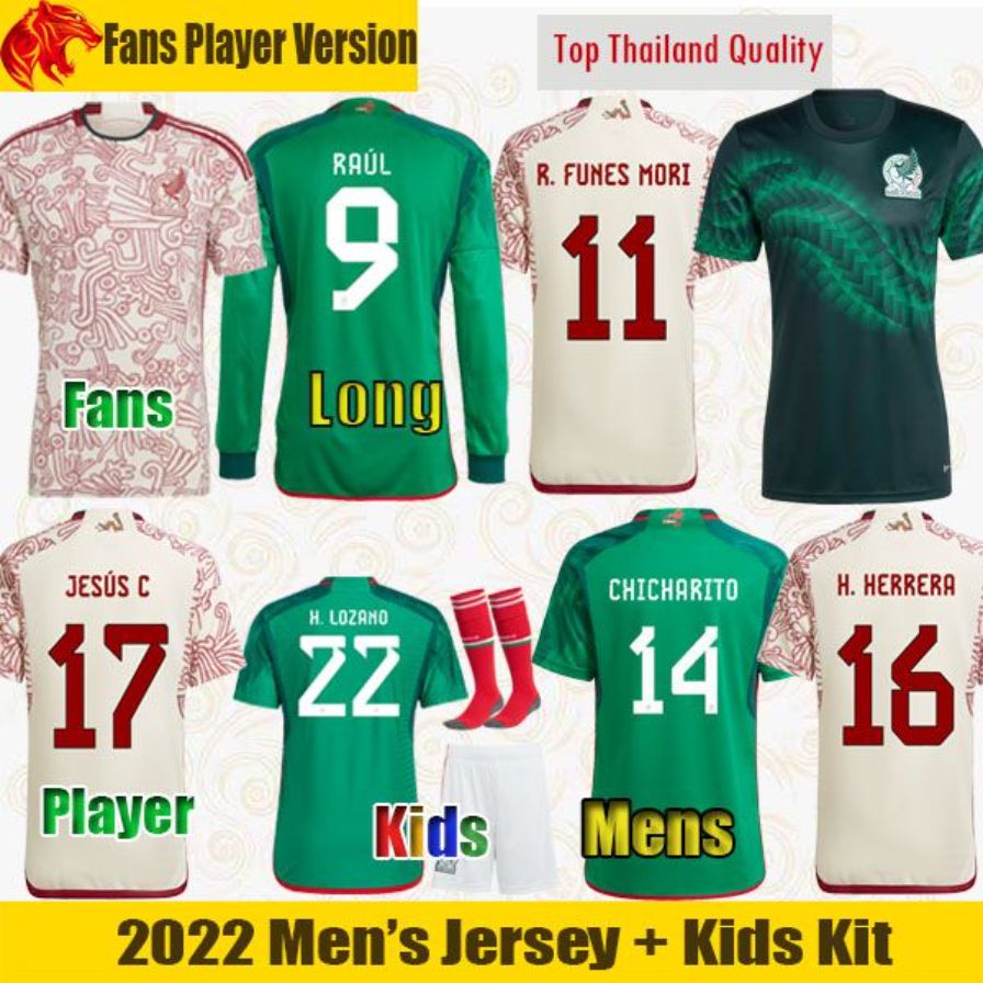 22 23 Soccer Jerseys LOZANO CHICHARITO RAUL 2022 WORLD CUP 2023 fans player R. FUNES MORI Football Shirt OCHOA Camiseta de futbol Mens Long Jersey kids kit, Fans 2223 away2
22 23 Soccer Jerseys LOZANO CHICHARITO RAUL 2022 WORLD CUP 2023 fans player R. FUNES MORI Football Shirt OCHOA Camiseta de futbol Mens Long Jersey kids kit, Fans 2223 away2
