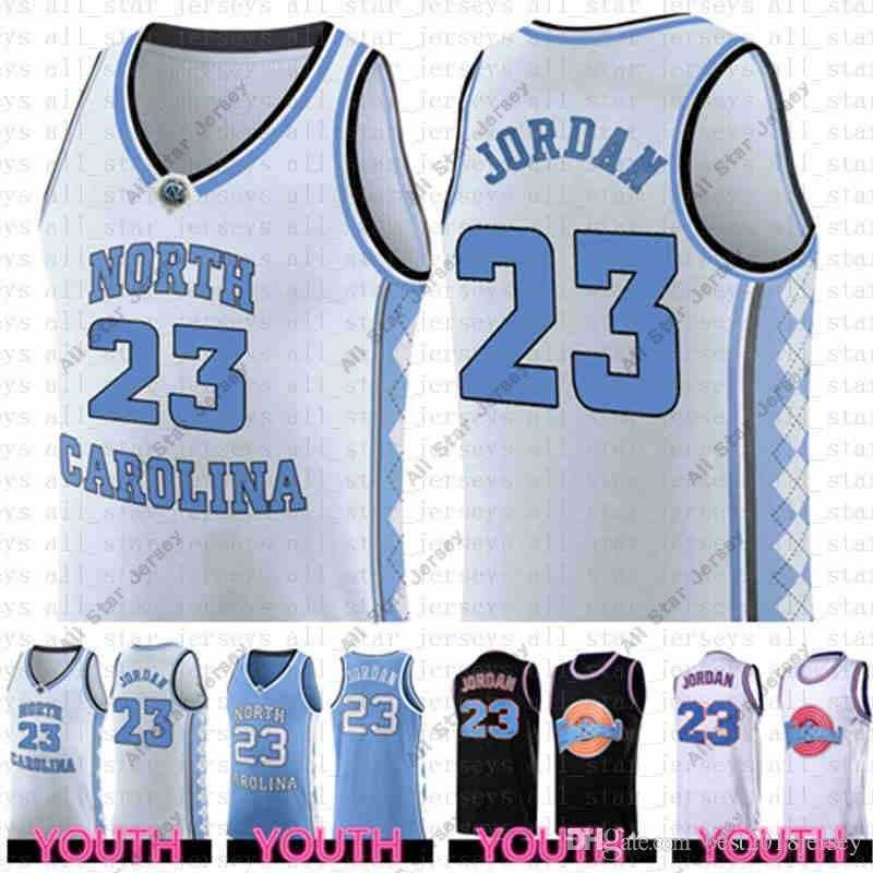 College Basketball Wears 2020 new North Carolina State University 23 Michael JD Youth Kids Mens Basketball Jersey NCAA Tune Squad Space 23 Jerseys