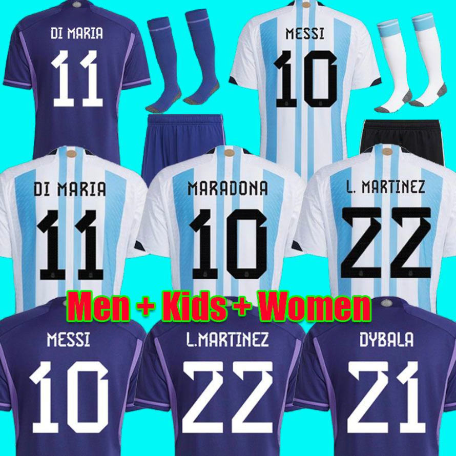 2022 Argentina soccer Jerseys ROMERO DYBALA Fans player version MARTINEZ Maradona di maria 22 23 football shirt Camisetas de futbol Men Kids kit sets uniforms socks, Men away player patch
2022 Argentina soccer Jerseys ROMERO DYBALA Fans player version MARTINEZ Maradona di maria 22 23 football shirt Camisetas de futbol Men Kids kit sets uniforms socks, Men away player patch