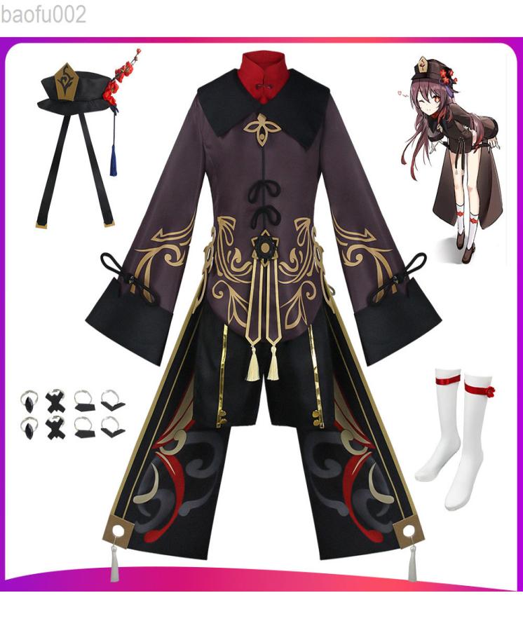 Genshin Impact Hutao Cosplay Come Uniform Wig Halloween Carnival Clothes Anime Game Hu Tao Chinese Style Clothes L220802
Genshin Impact Hutao Cosplay Come Uniform Wig Halloween Carnival Clothes Anime Game Hu Tao Chinese Style Clothes L220802