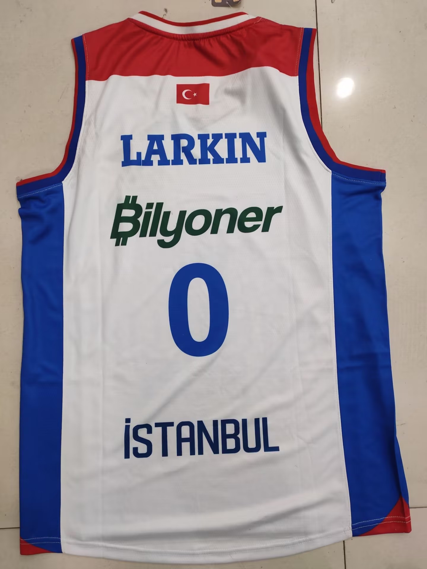 Anadolus Efess Istanbuls #0 SHANEs LARKINs basketball jersey 22/23 White Blue Any style and name can be customized, Premium name and number 
Anadolus Efess Istanbuls #0 SHANEs LARKINs basketball jersey 22/23 White Blue Any style and name can be customized, Premium name and number