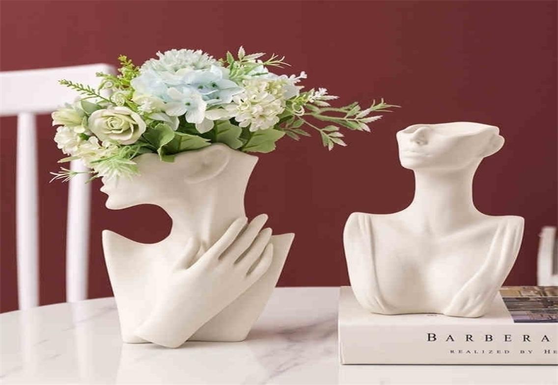 Nordic Style Ceramic Vase Woman Body Model Modern Art Home Decoration Creative Flower Pot Living Room 220809
Nordic Style Ceramic Vase Woman Body Model Modern Art Home Decoration Creative Flower Pot Living Room 220809