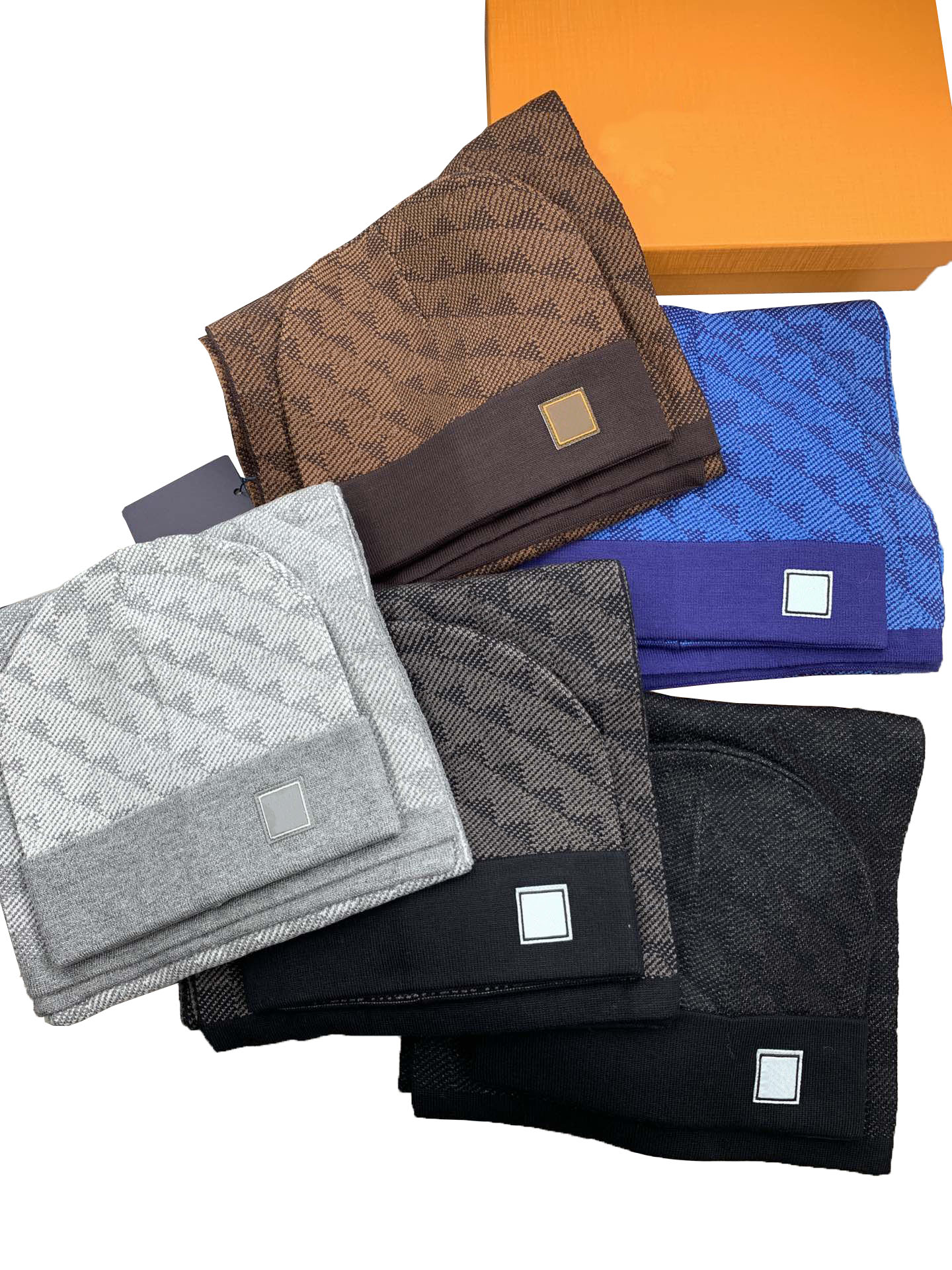 Luxury fashion beanie hat scarf sets men women autumn and winter outdoor warm knit cashmere pair suits can be worn separately
Luxury fashion beanie hat scarf sets men women autumn and winter outdoor warm knit cashmere pair suits can be worn separately