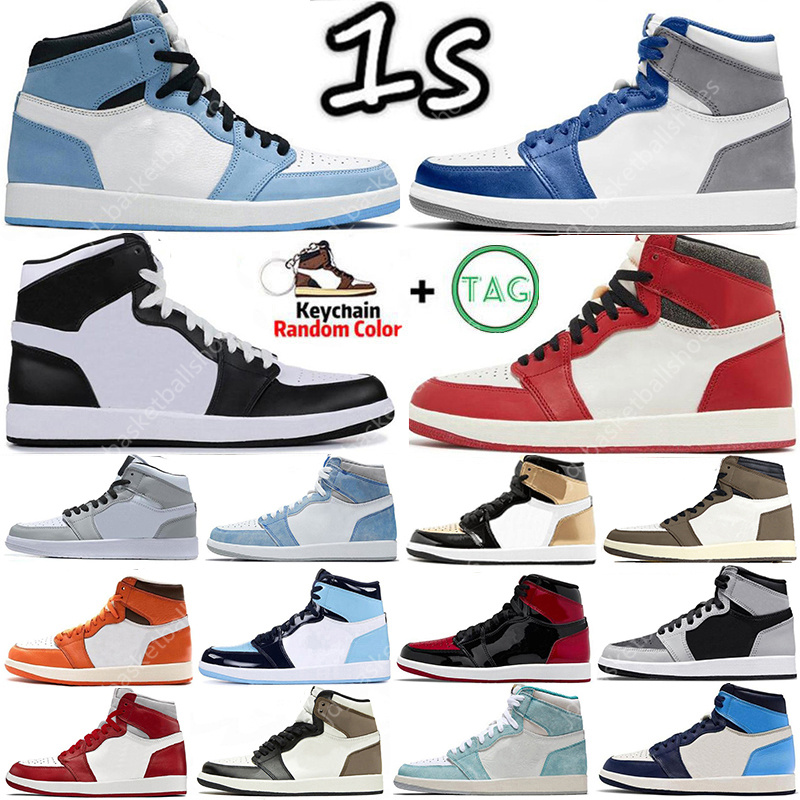 2023 Jumpman 1 Basketball Shoes Men 1s Lost Found True University Blue Hyper Royal Panda dark Mocha bred shadow UNC Smoke Grey Women Sports, 17
2023 Jumpman 1 Basketball Shoes Men 1s Lost Found True University Blue Hyper Royal Panda dark Mocha bred shadow UNC Smoke Grey Women Sports, 17