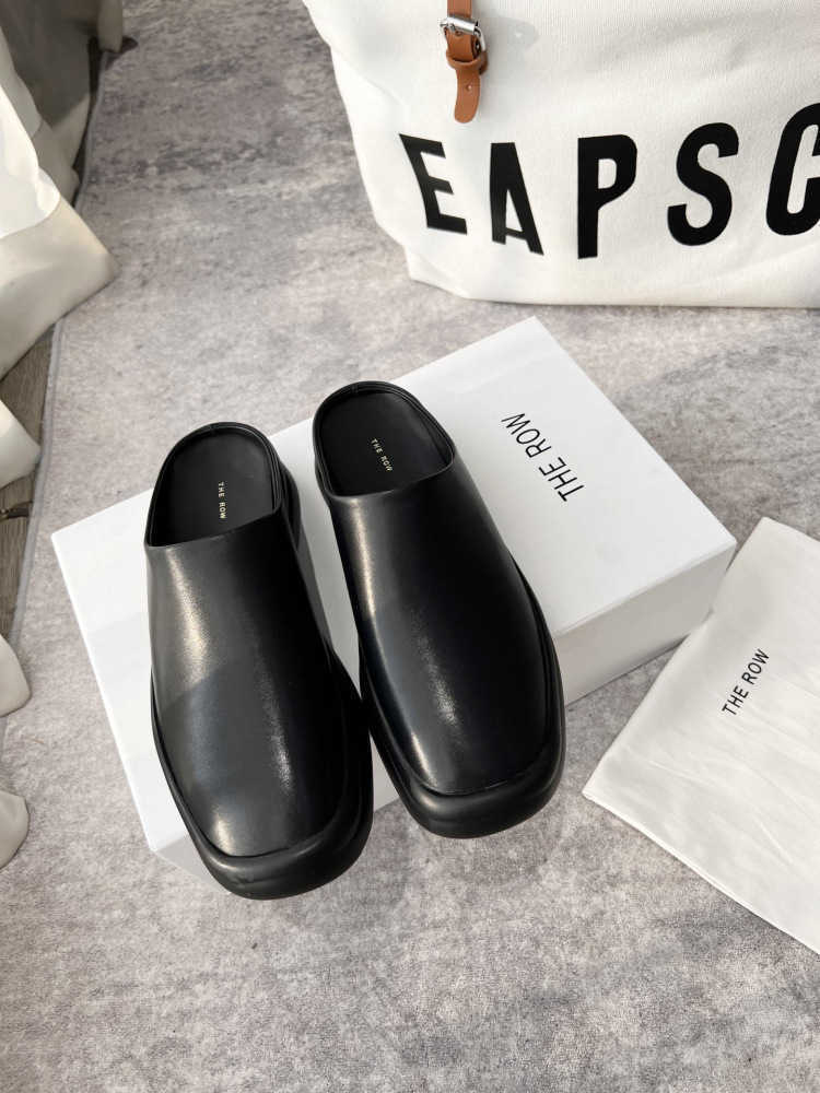 the row Designer Dress Shoes High Set 2022 Autumn Fashion Round Head Leather Baotou Sandals Casual Muller Slippers Z2M9, Black
the row Designer Dress Shoes High Set 2022 Autumn Fashion Round Head Leather Baotou Sandals Casual Muller Slippers Z2M9, Black