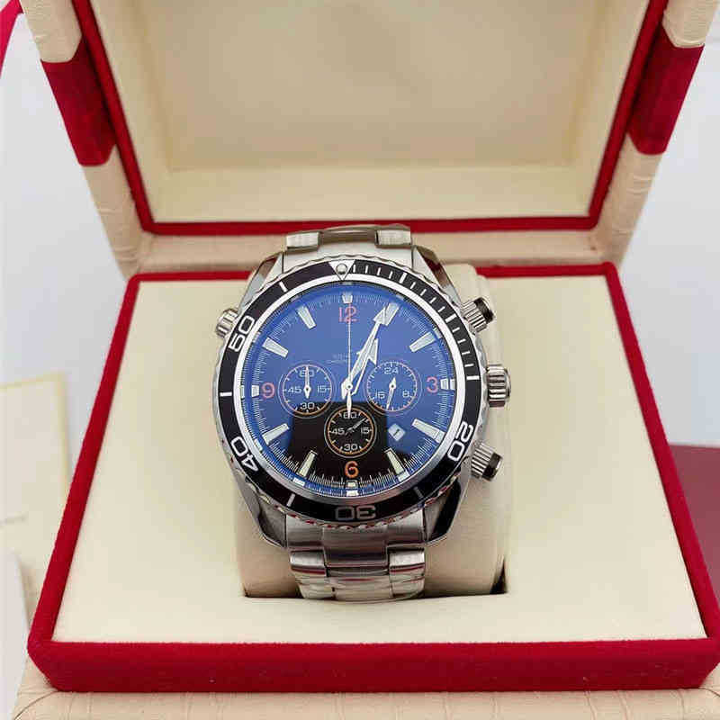 Chronograph AAAAA by Mens Watch Full De Stainless Steel Sapphire Luxe Super Luminous Montre Watches 3atm Waterproof Watcehes510 Fashion Wristwatches C45X, Color4