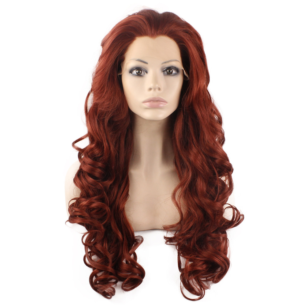 26" Long Burgundy Red Wig Heavy Density Heat Friendly Fiber Front Lace Synthetic Hair Wig
26" Long Burgundy Red Wig Heavy Density Heat Friendly Fiber Front Lace Synthetic Hair Wig