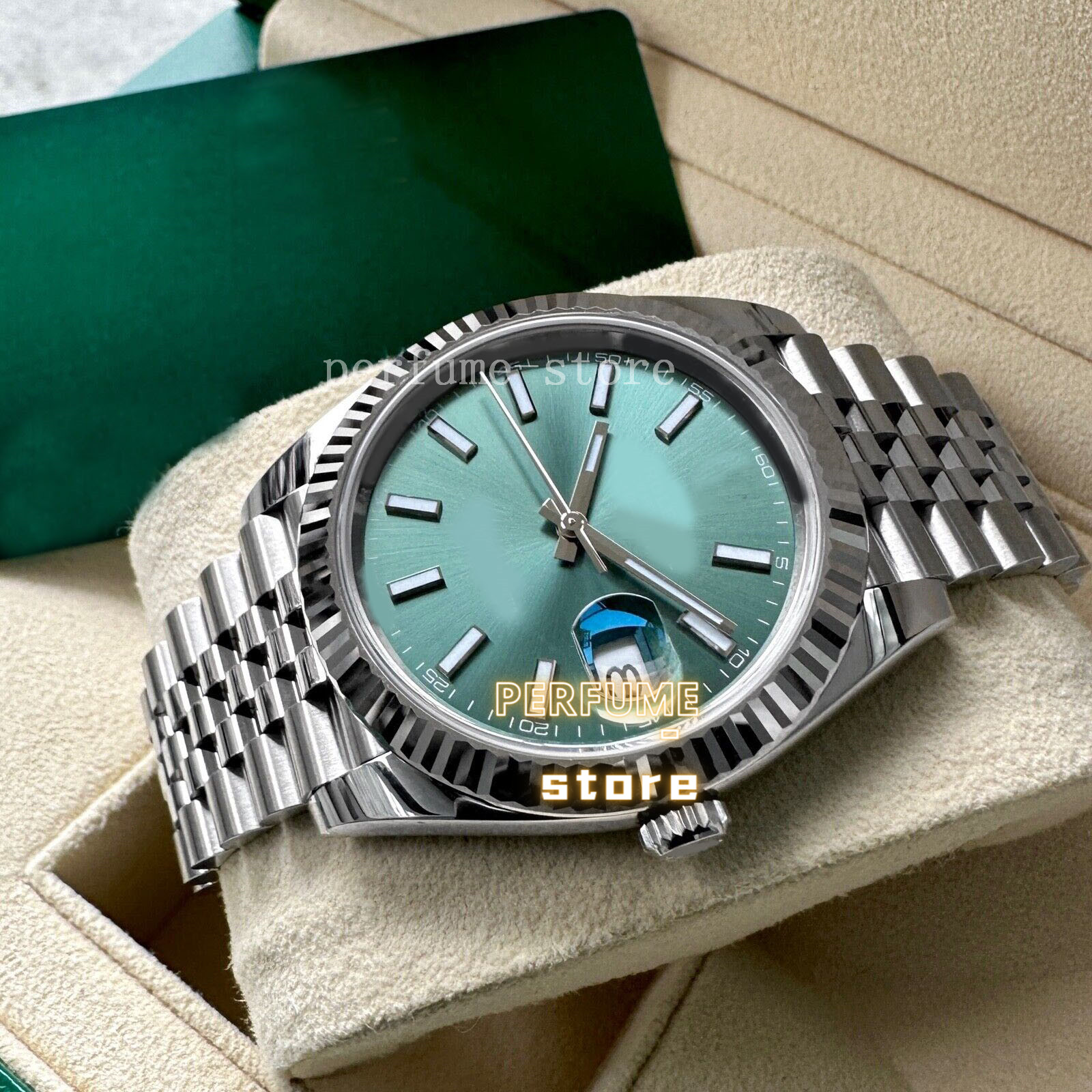 Luxury Wristwatch 41mm Datejust 126334 Stainless Steel Jubilee Box/ Papers Mint Green Men's Automatic Watch, Buy tool
Luxury Wristwatch 41mm Datejust 126334 Stainless Steel Jubilee Box/ Papers Mint Green Men's Automatic Watch, Buy tool